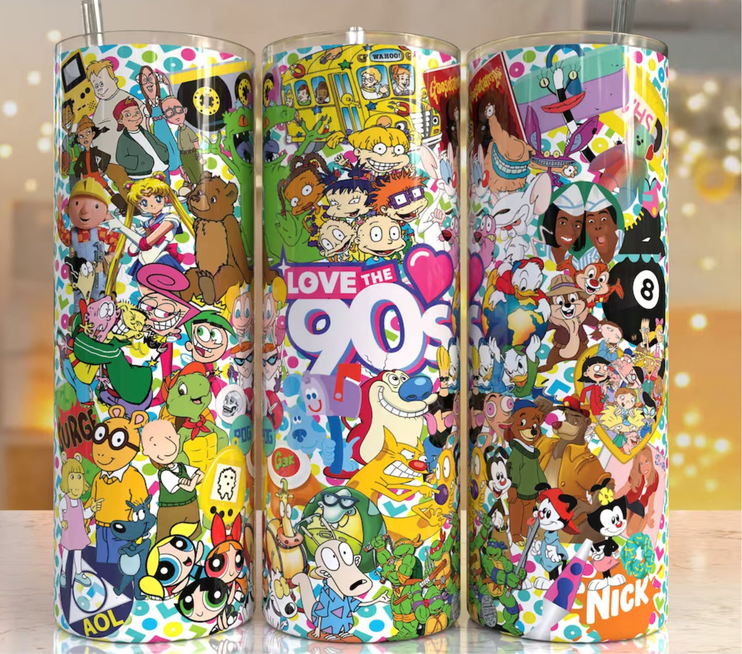 90s kid 20 oz tumbler