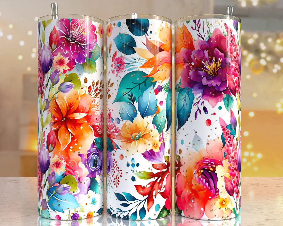 20 oz Flower tumbler