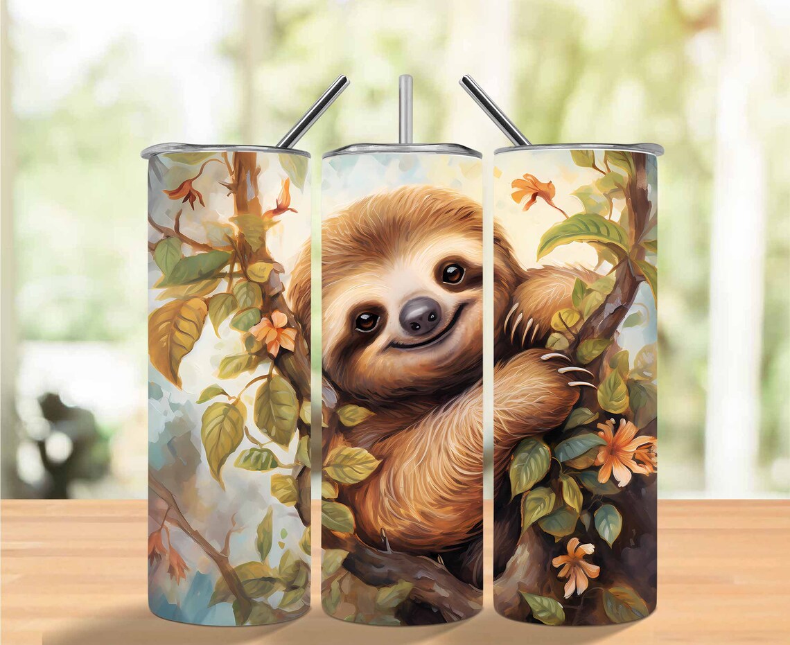 Sloth 20 oz tumbler